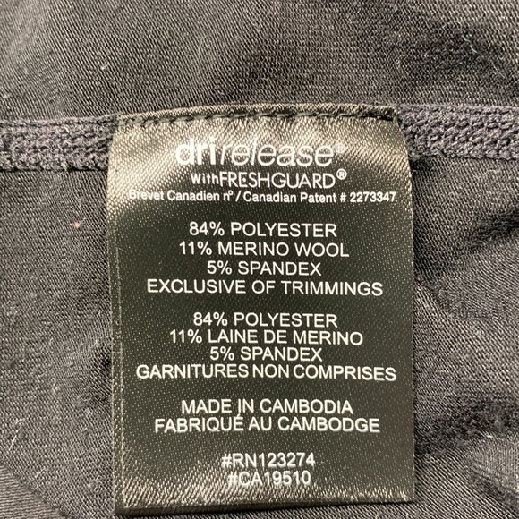 Paradox Merino Wool Blend Long Sleeve 1/4 Zip Shirt Black Size Large - Picture 5 of 9